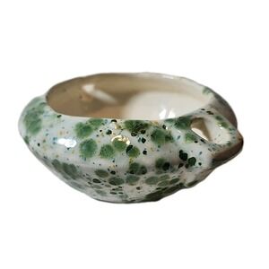 Unique Footed Pottery Planter for Tabletop Or to Hang. Artist Signed & Dated